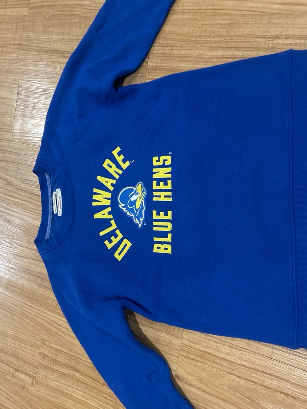University of Delaware blue crewneck